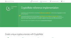 Desktop Screenshot of cryptonote-coin.org